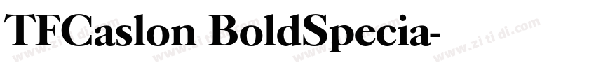 TFCaslon BoldSpecia字体转换